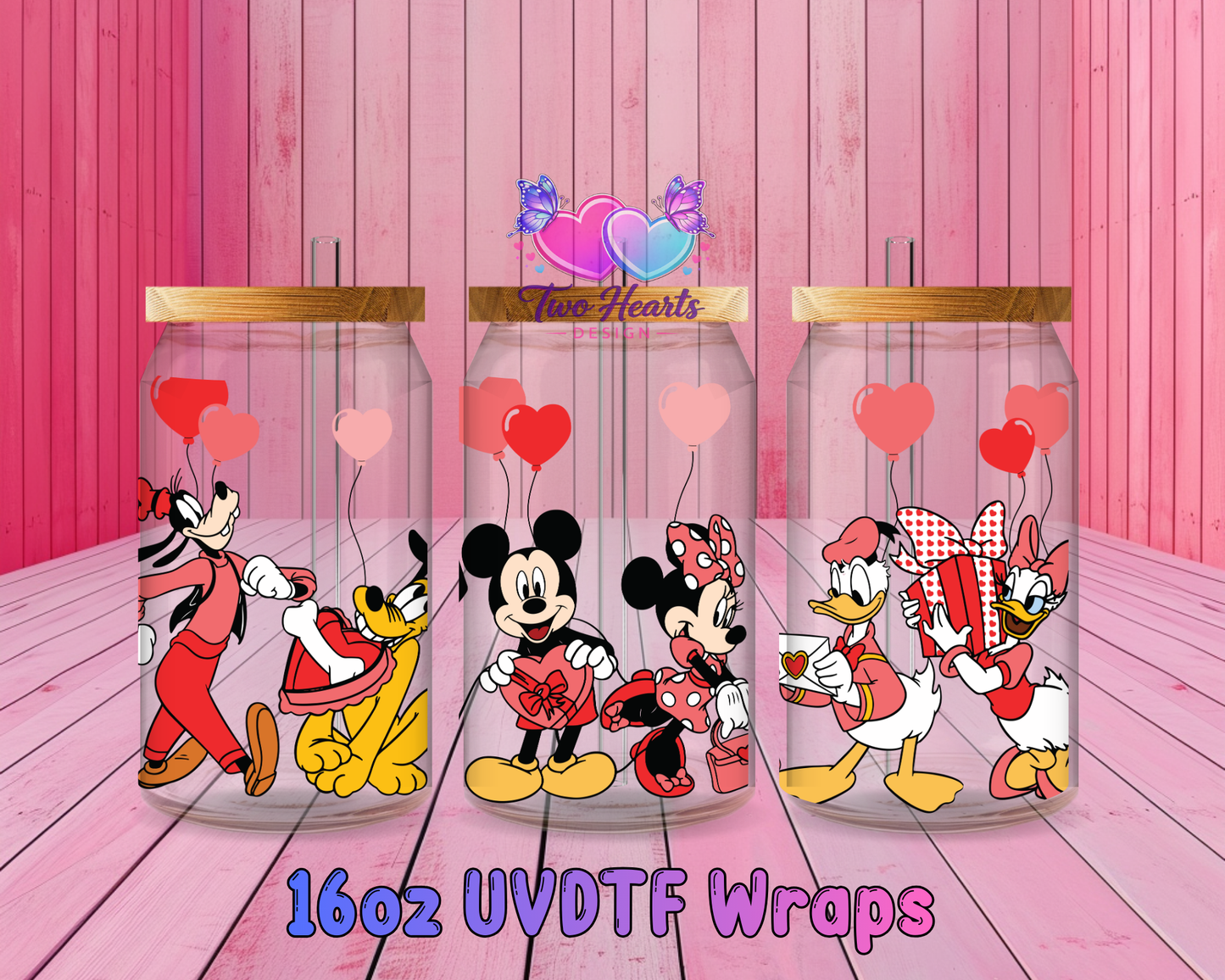 #308 Love UVDTF Cup Wrap