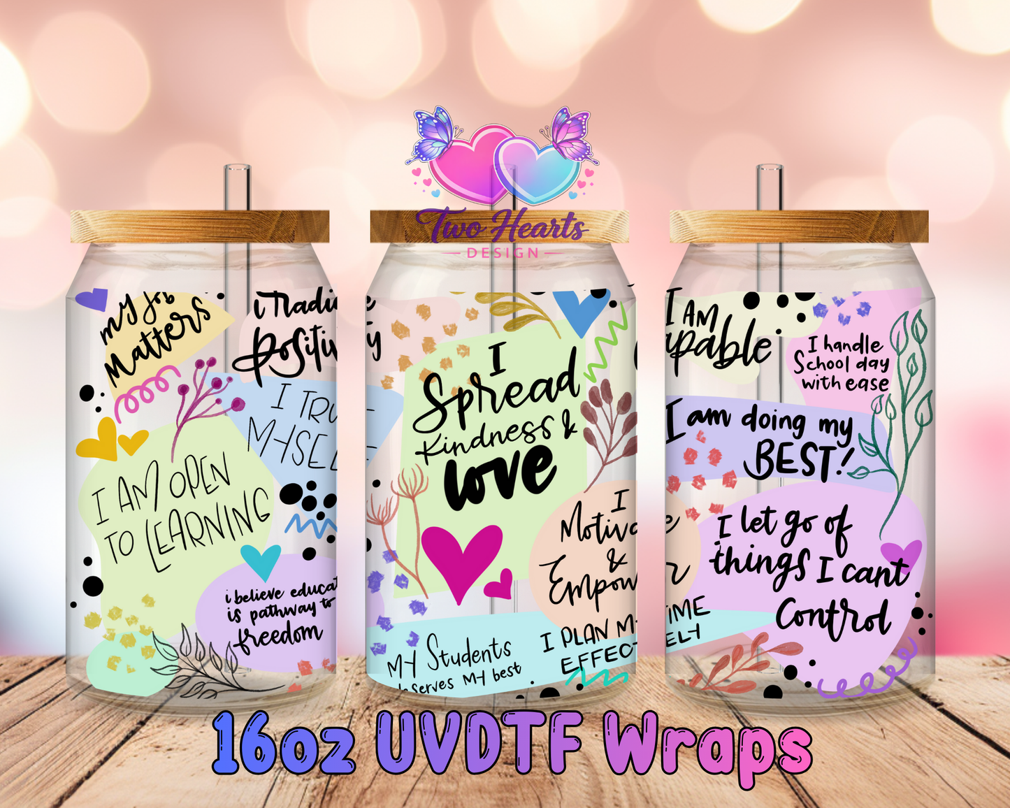 #337 Affirmation UVDTF Cup Wrap