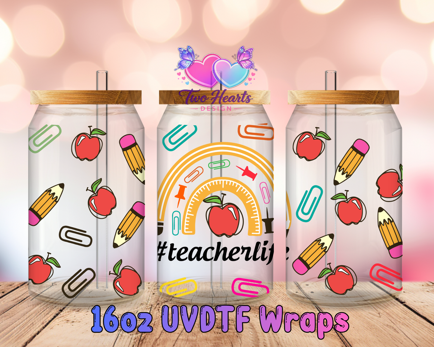 #339 Teacher UVDTF Cup Wrap