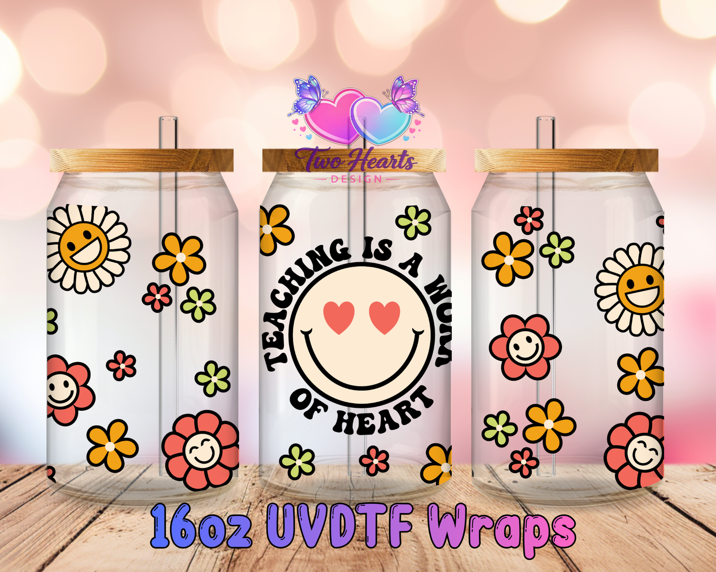 #340 Teacher UVDTF Cup Wrap