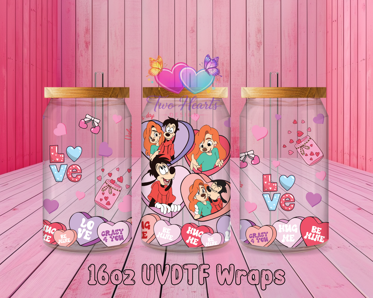 #288 Love UVDTF Cup Wrap