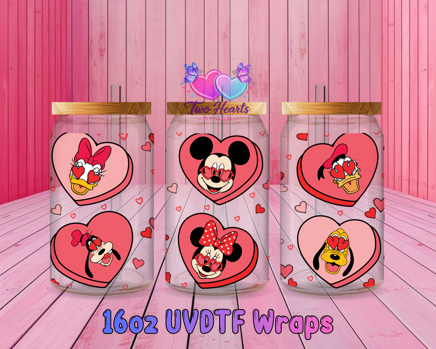 #301 Love UVDTF Cup Wrap