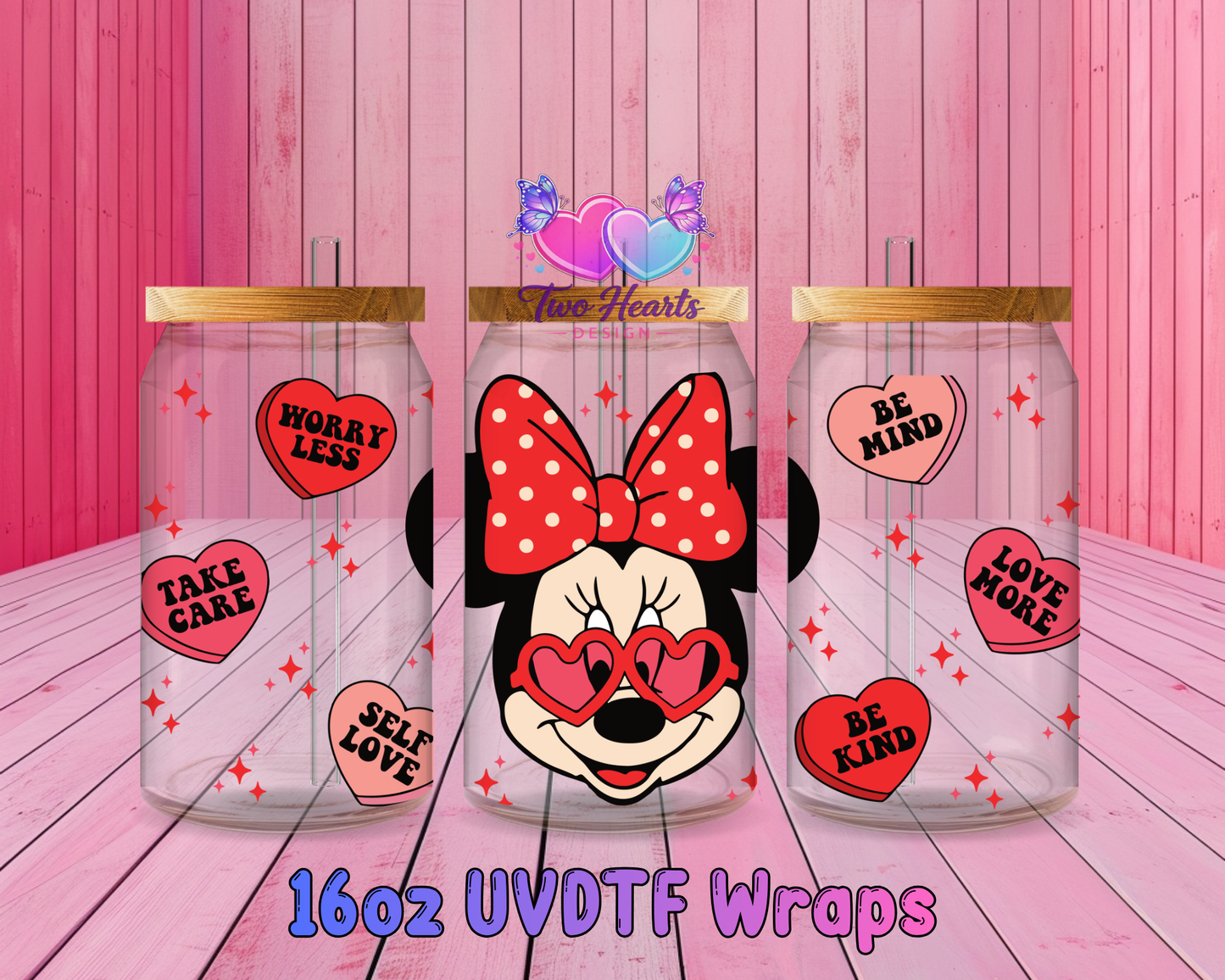 #302 Love UVDTF Cup Wrap