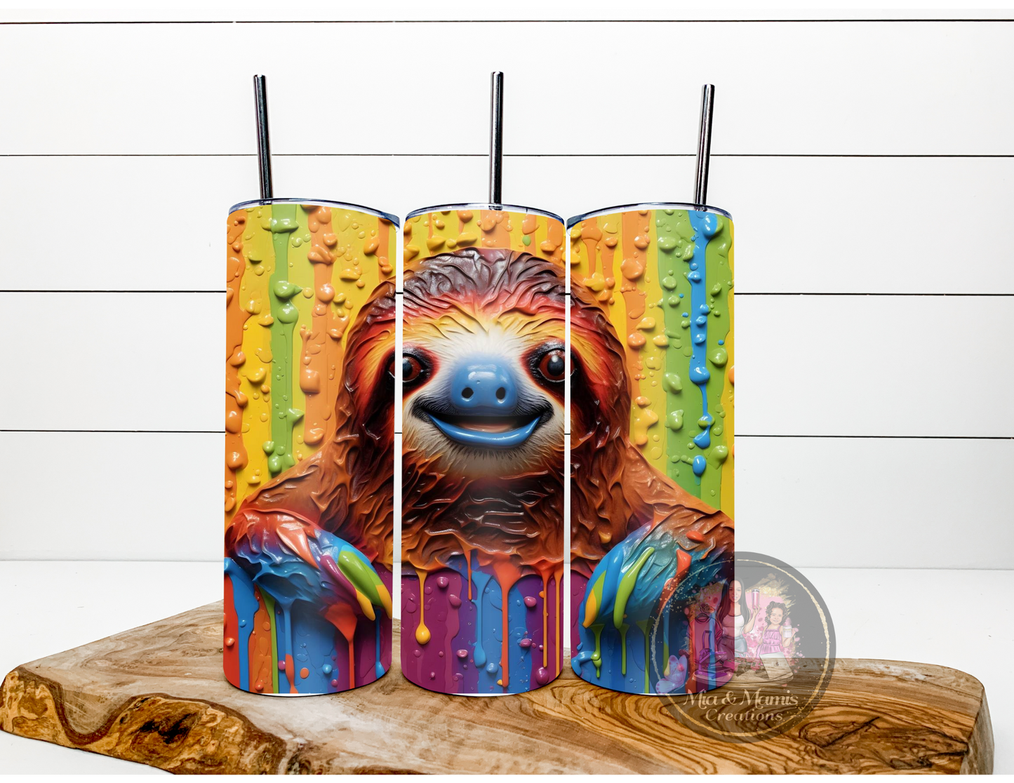 PAINTING SLOTHS 3D Tumbler