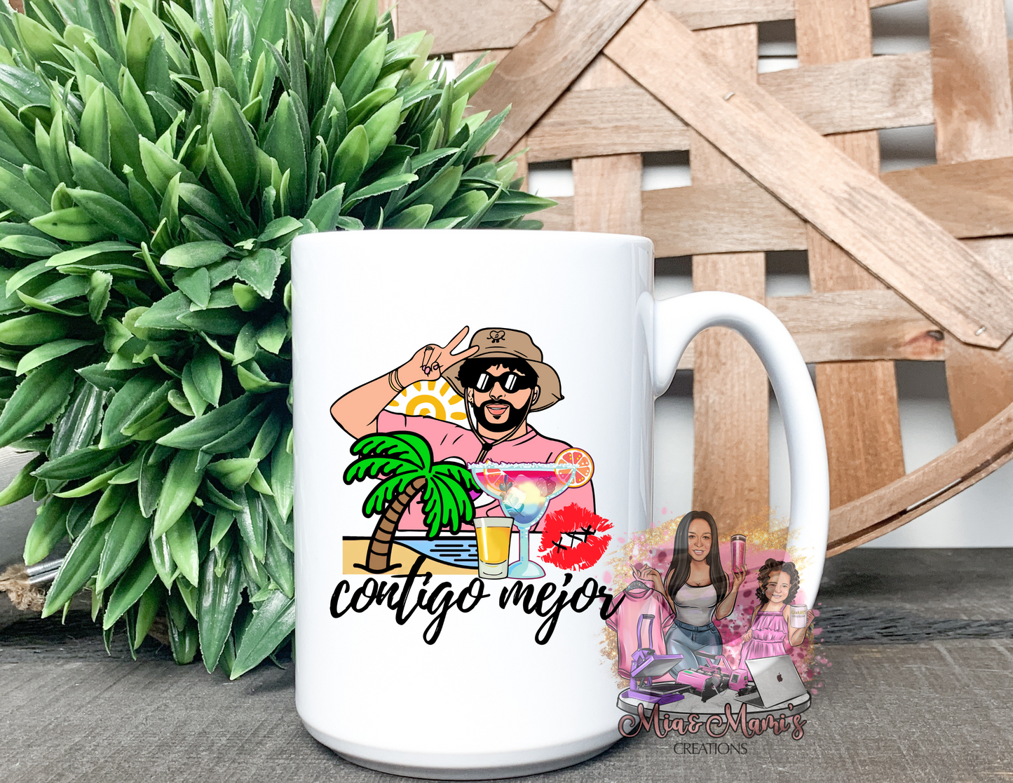 Bad Bunny Contigo 15oz Mug