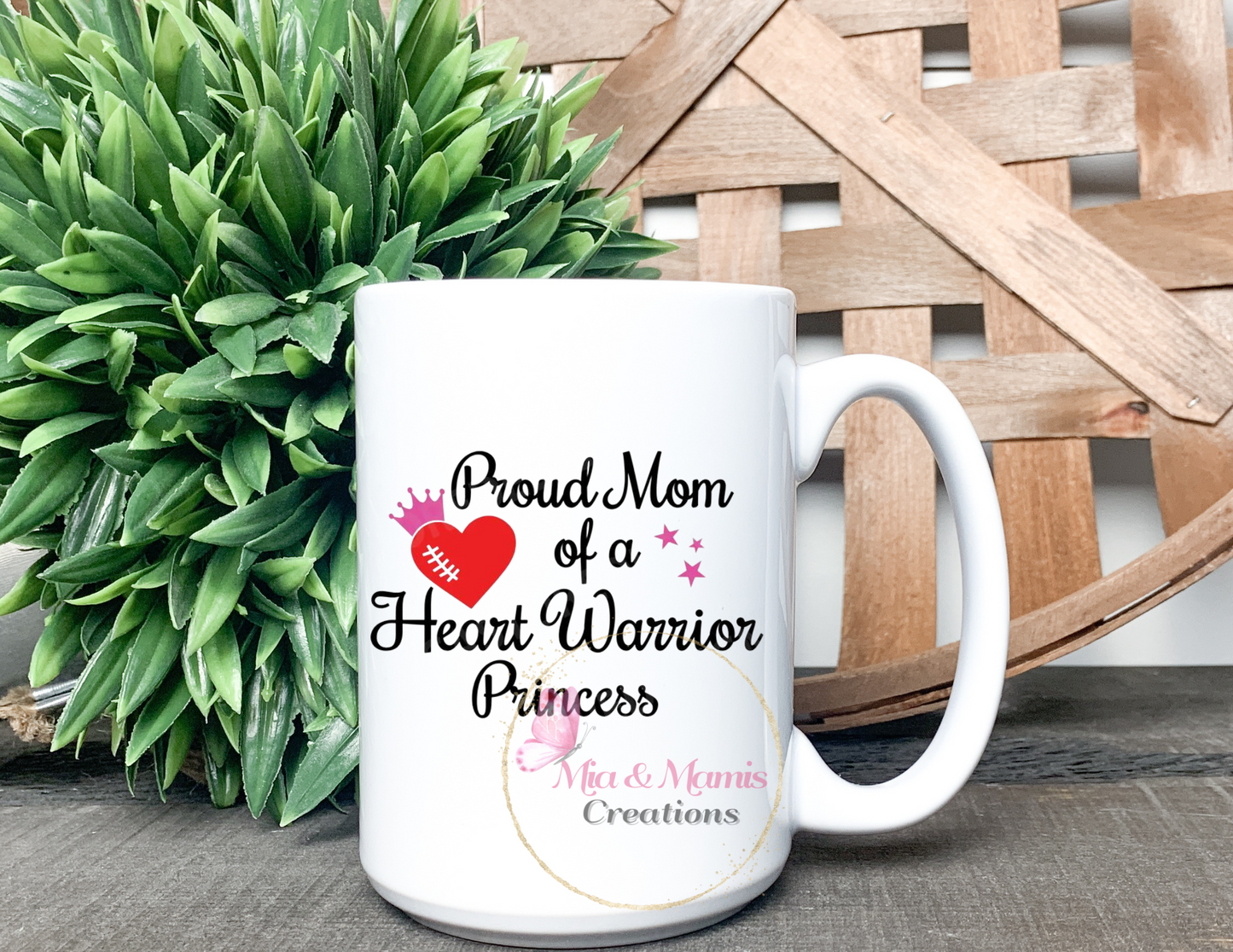 Heart Mom 15oz Mug