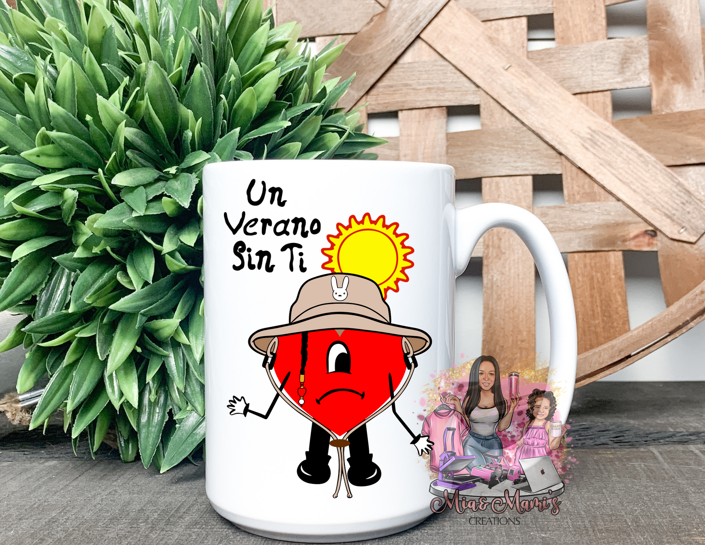 Bad Bunny Corazon 15oz Mug