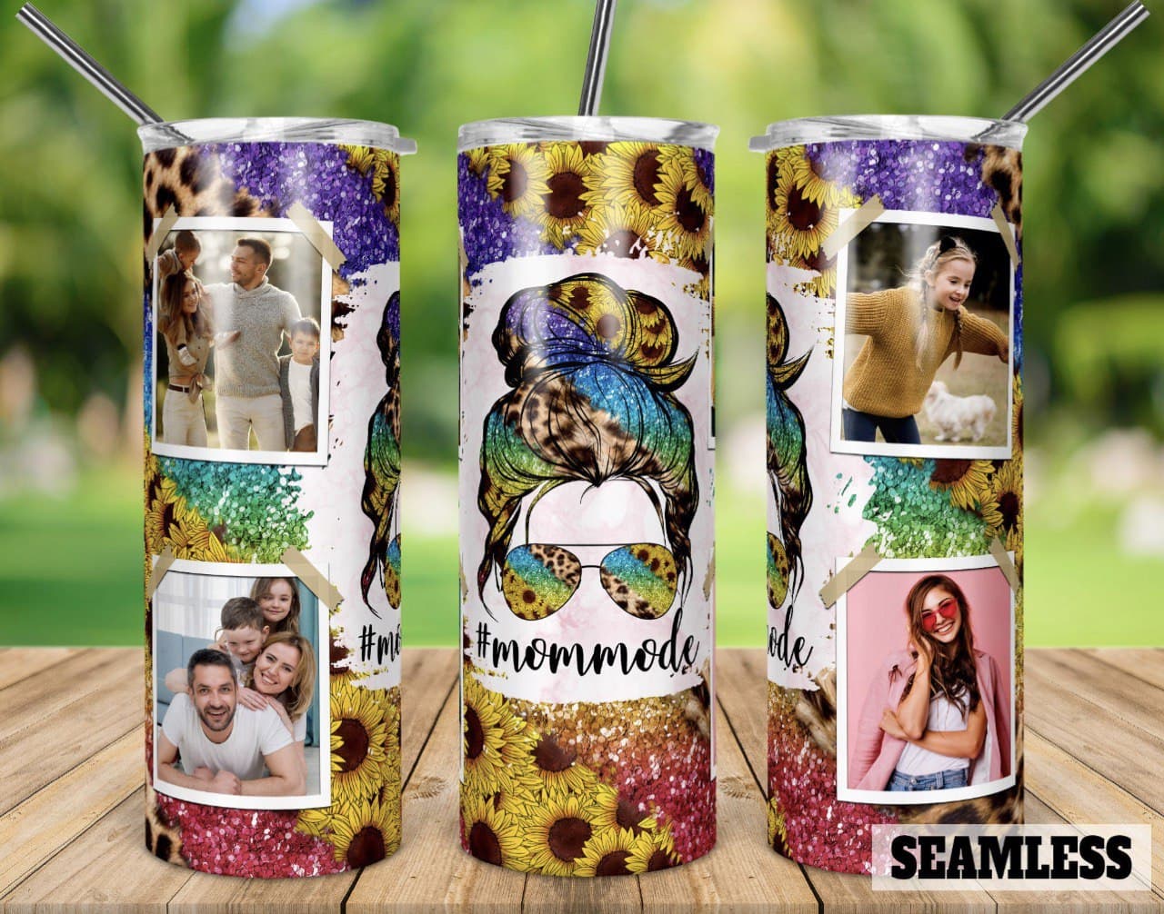 Messy Mom bun- 20oz Skinny Tumbler