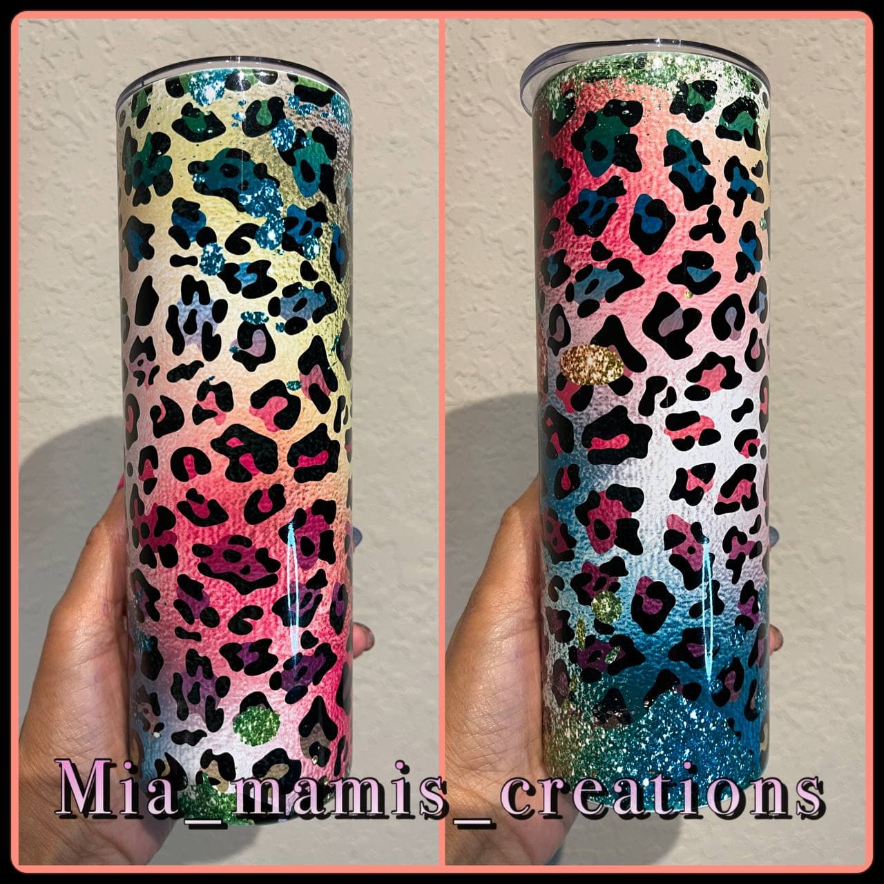 Rainbow Cheetah Tumbler