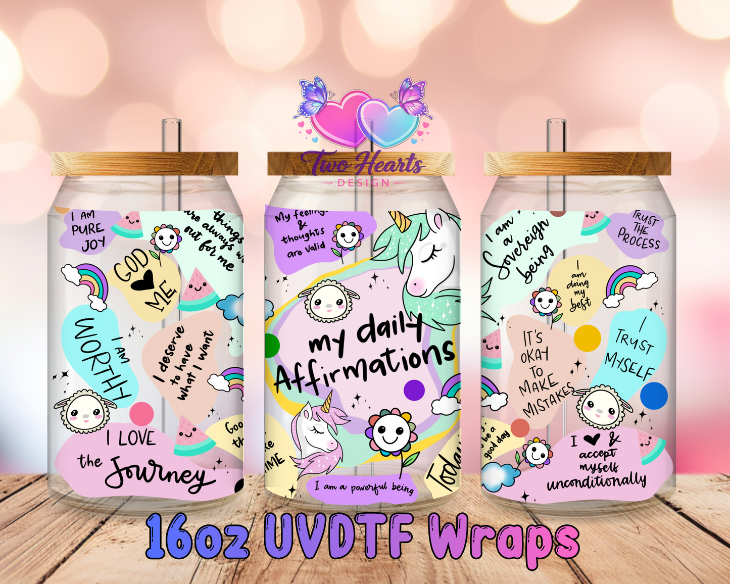 #337  Affirmation  UVDTF Cup Wrap