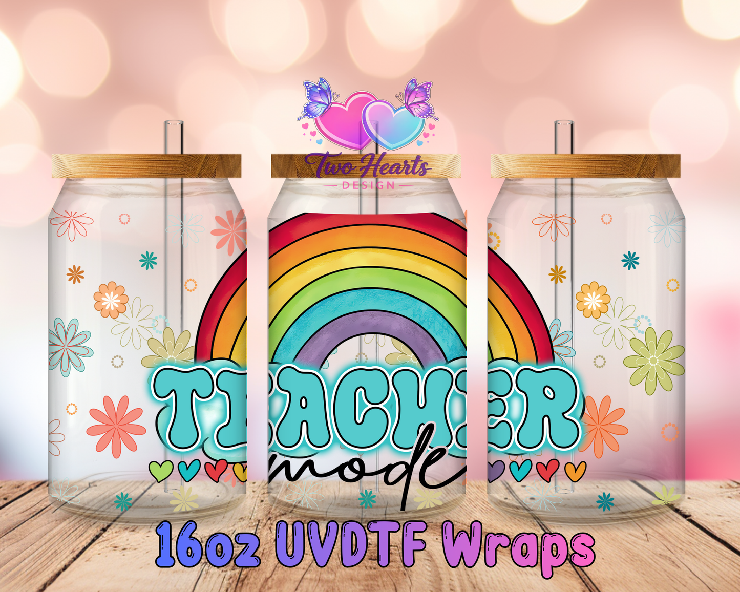 #343 Teacher  UVDTF Cup Wrap