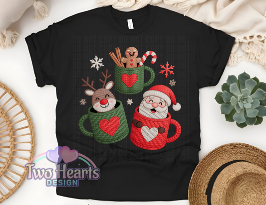 Santas Drinks T-Shirt