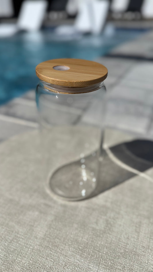 Clear/Frosted Glass 16oz Libbey (choose your UVDTF Wrap)