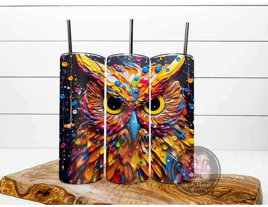 PAINTING OWELS  3D Tumbler