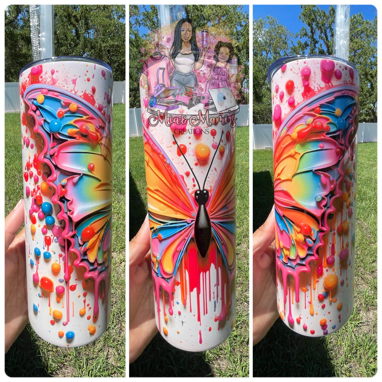 Paint for Butterfly 3D Tumbler