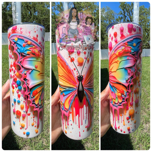 Paint for Butterfly 3D Tumbler