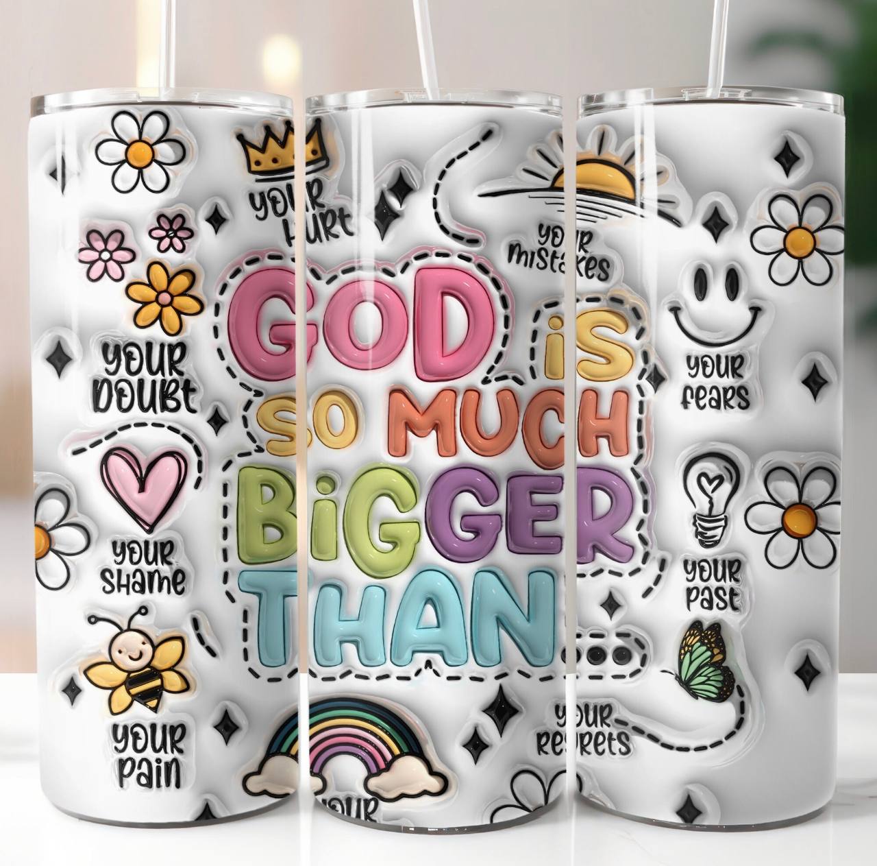 God is so much Bigger Tumbler