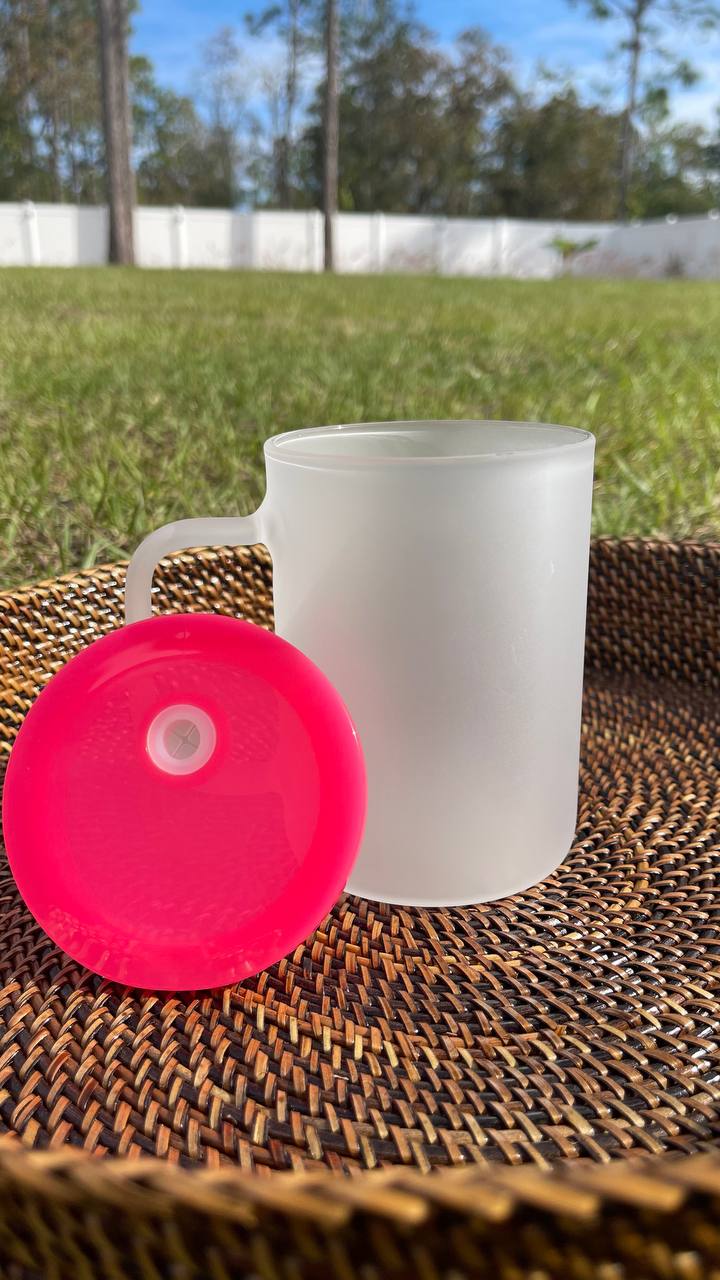 Love for books 17oz Frosted Jelly lid Glass Mug