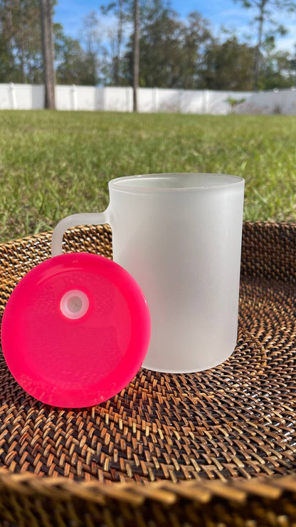 Love for books 17oz Frosted Jelly lid Glass Mug