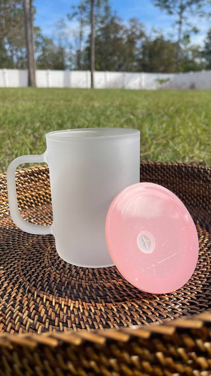 Love for books 17oz Frosted Jelly lid Glass Mug