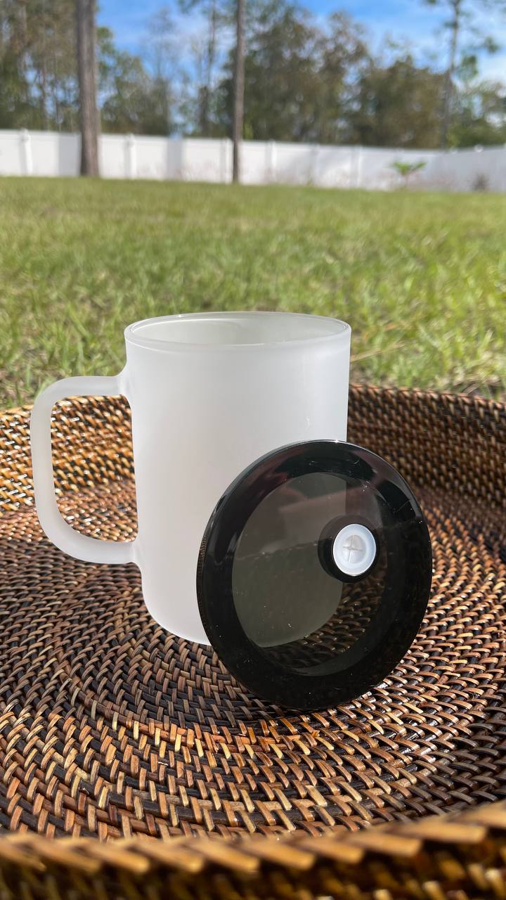 Love for books 17oz Frosted Jelly lid Glass Mug