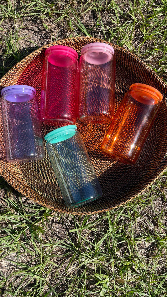 16oz GLASS COLOR LIBBEY (choose your UVDTF Wrap)