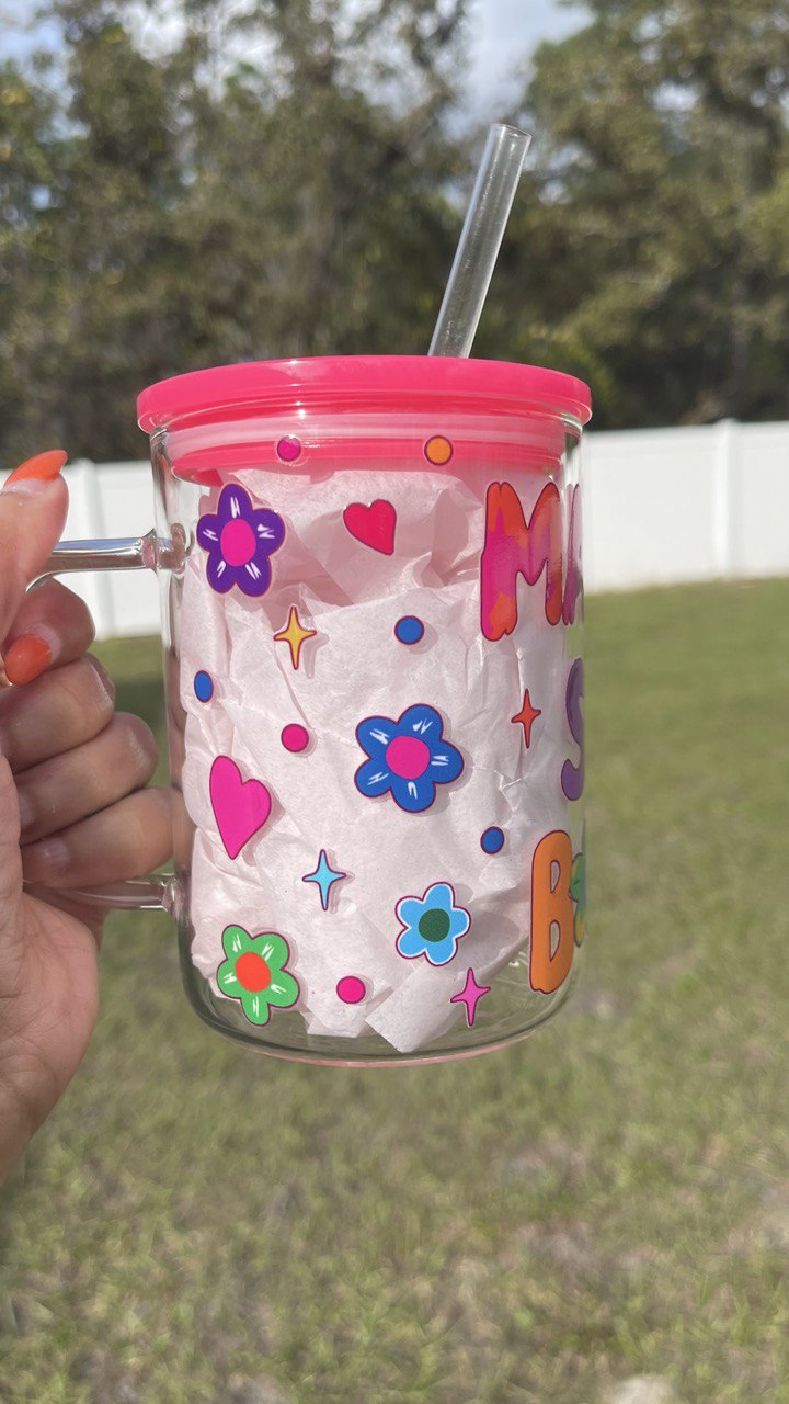 Manana Sera Bonito Jelly lid Glass Mug