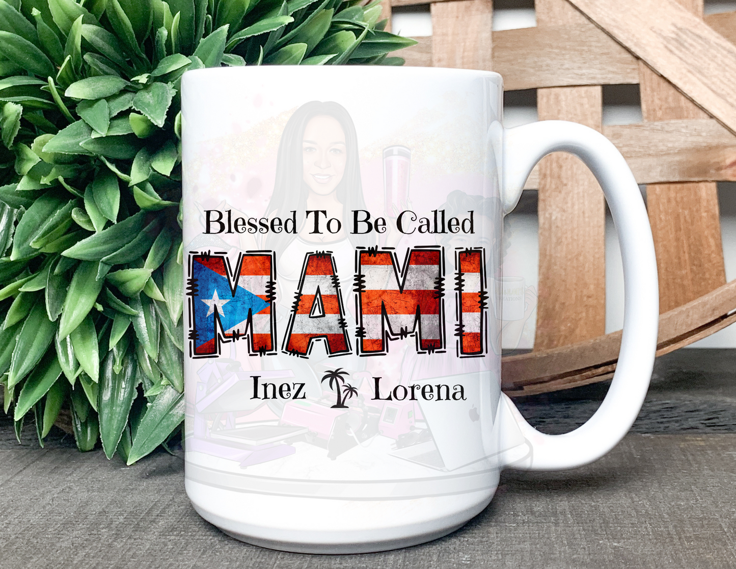 Mothers Day Flag 15oz Mug