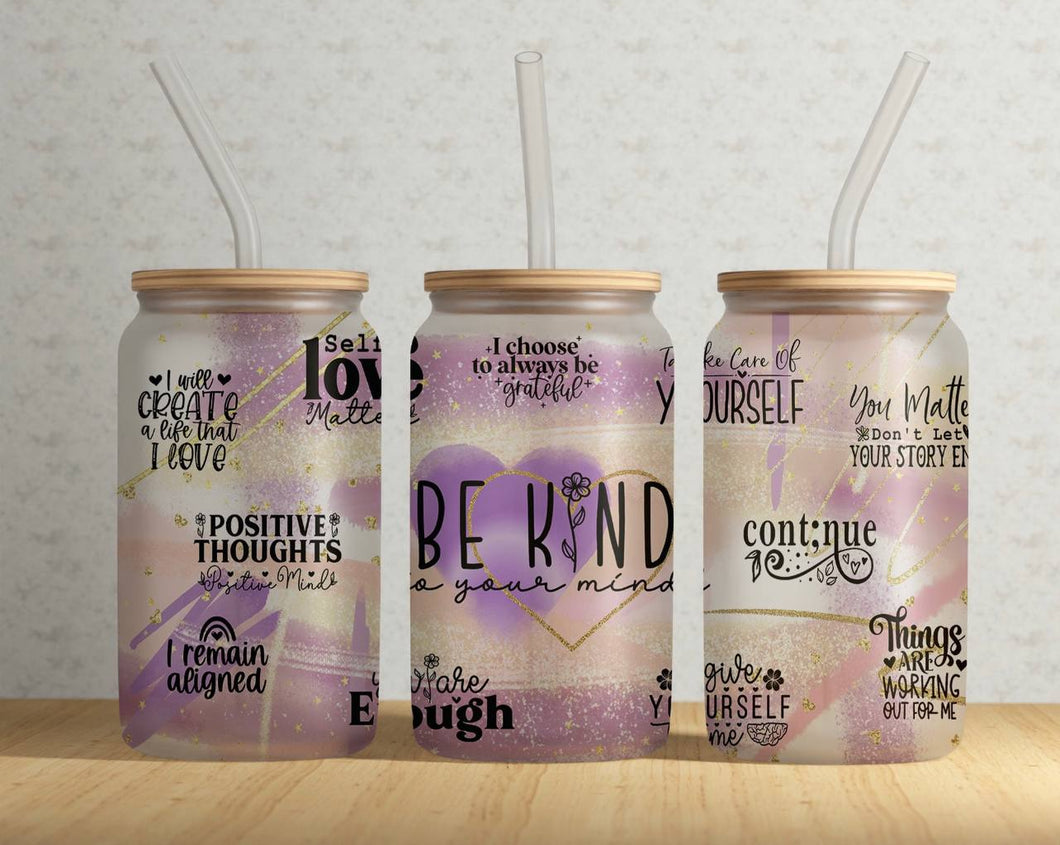 Be Kind Glass Libby