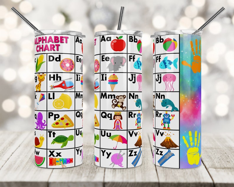 Alphabet Chart Tumbler