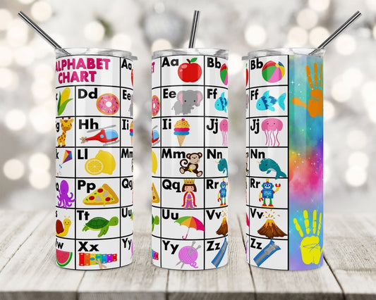 Alphabet Chart Tumbler