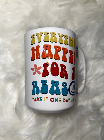 Retro One day at a time15oz Mug