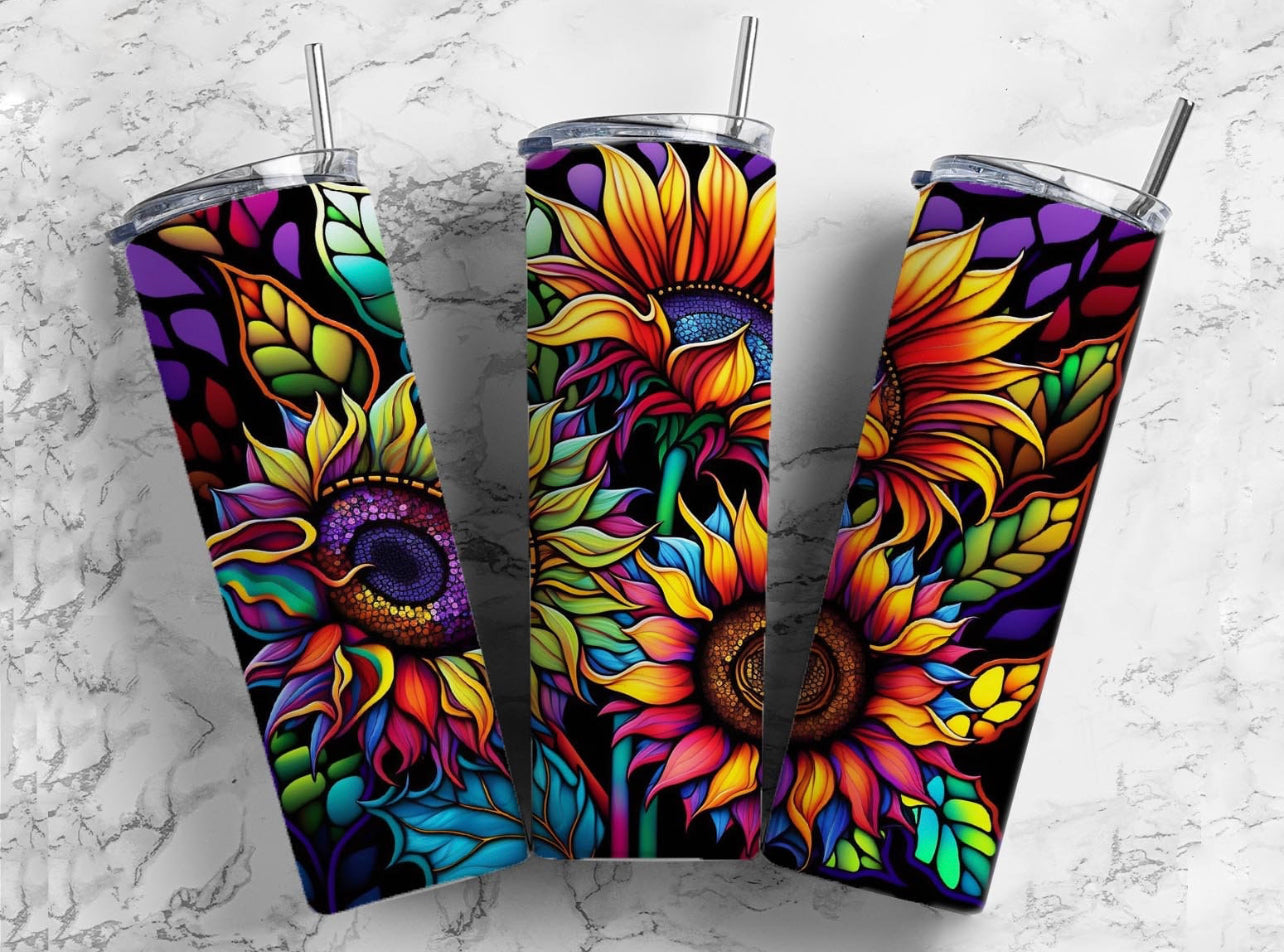 Colorful Sunflower TUMBLER