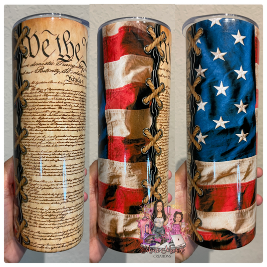 Flag 20oz Skinny Tumbler