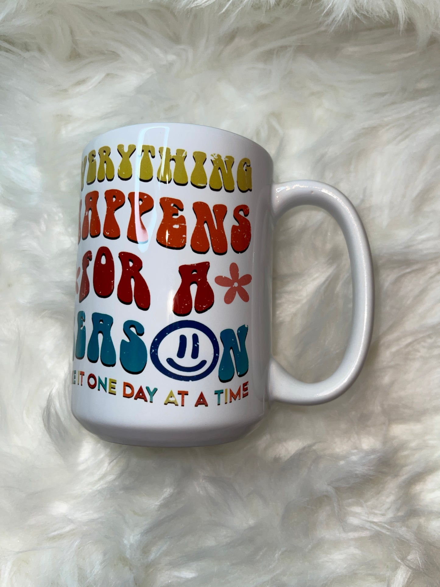 Retro One day at a time15oz Mug