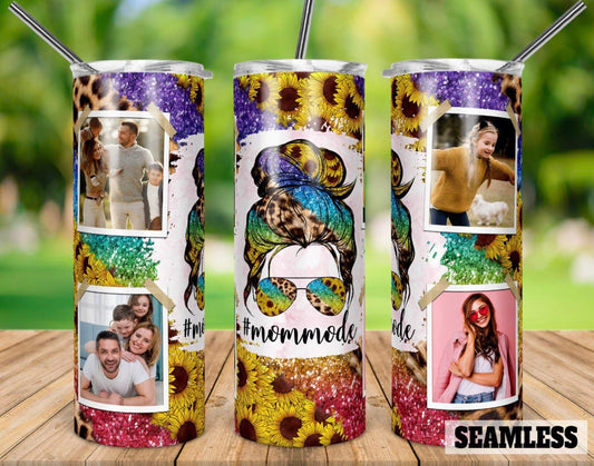 Messy Mom bun- 20oz Skinny Tumbler