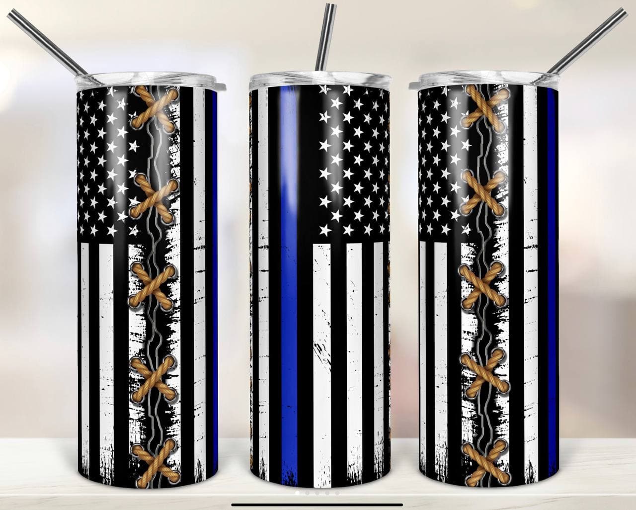 Front Line Heroes 20oz skinny Tumblers