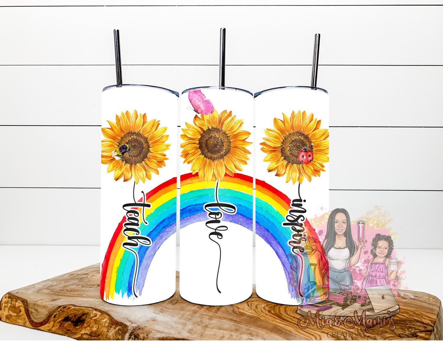 Love for Sunflower- 20oz Skinny Tumbler