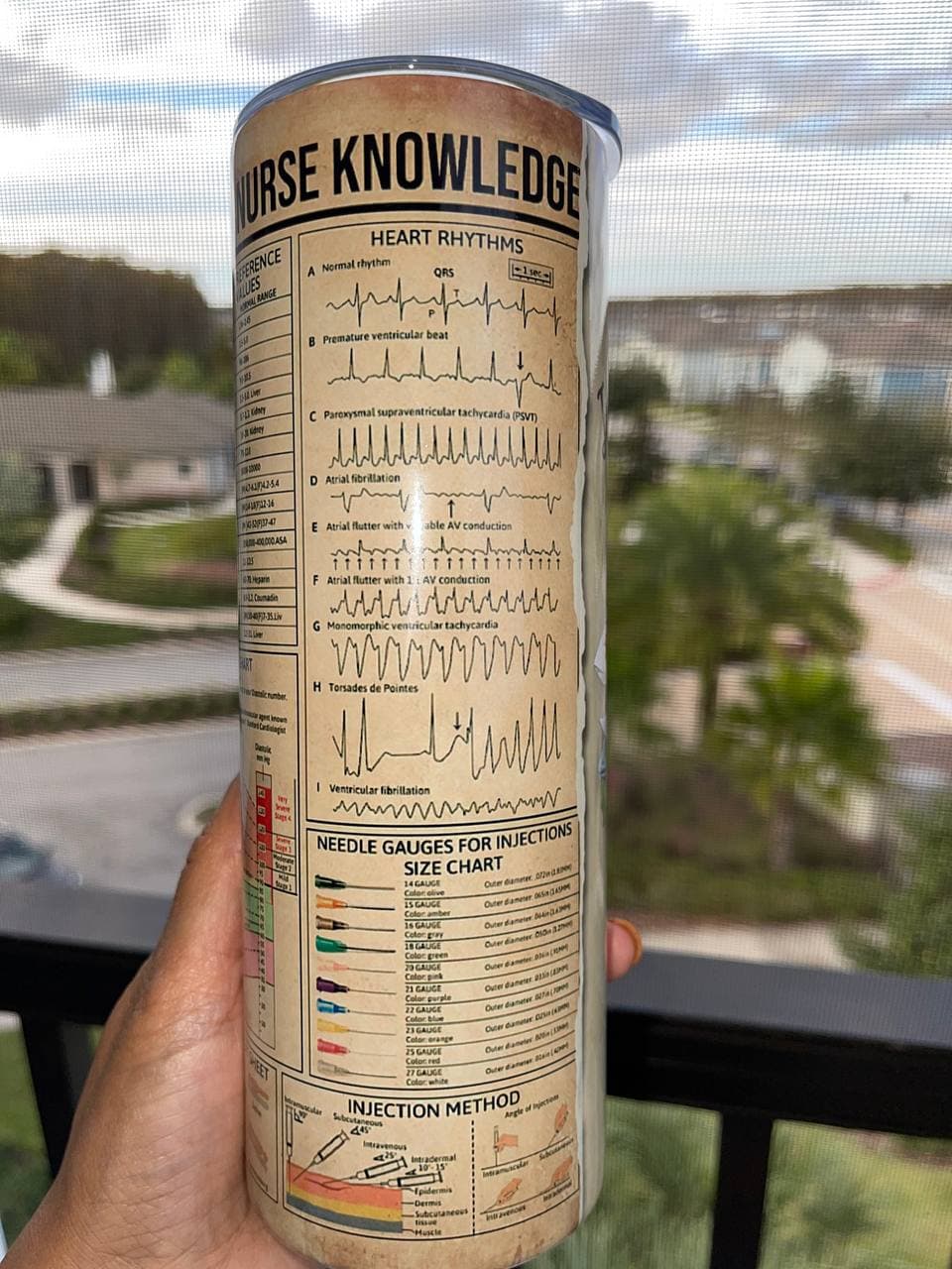 It's a beautiful day to save lives 20oz skinny Tumbler